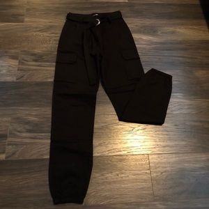 Black cargo pants